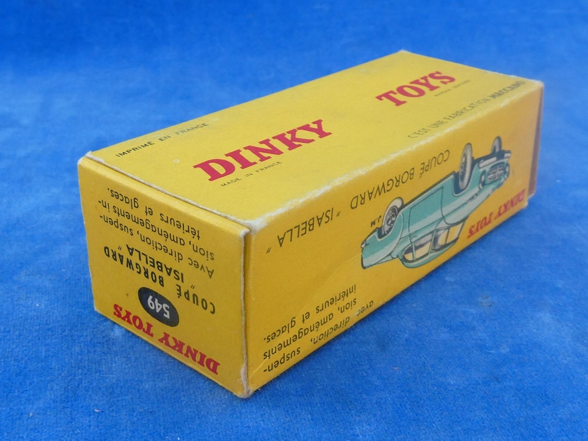 Miniature Dinky Toys 1/43 - Borgward Isabella Coupé N°549 - Boîte D'origine, Rare