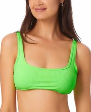California Waves Womens Junior s Bralette Bikini Top Swimsuit Green Size Small