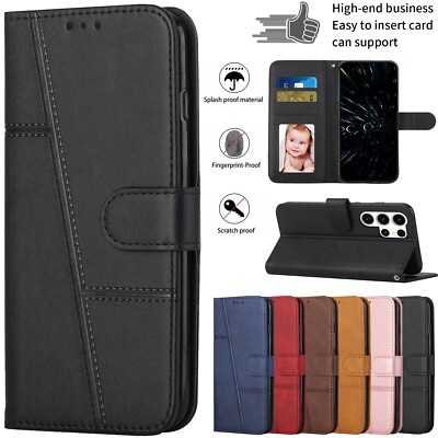 Phone Case For Samsung Galaxy M55 M53 M35 M33 M23 M14 Leather Wallet Flip Cover