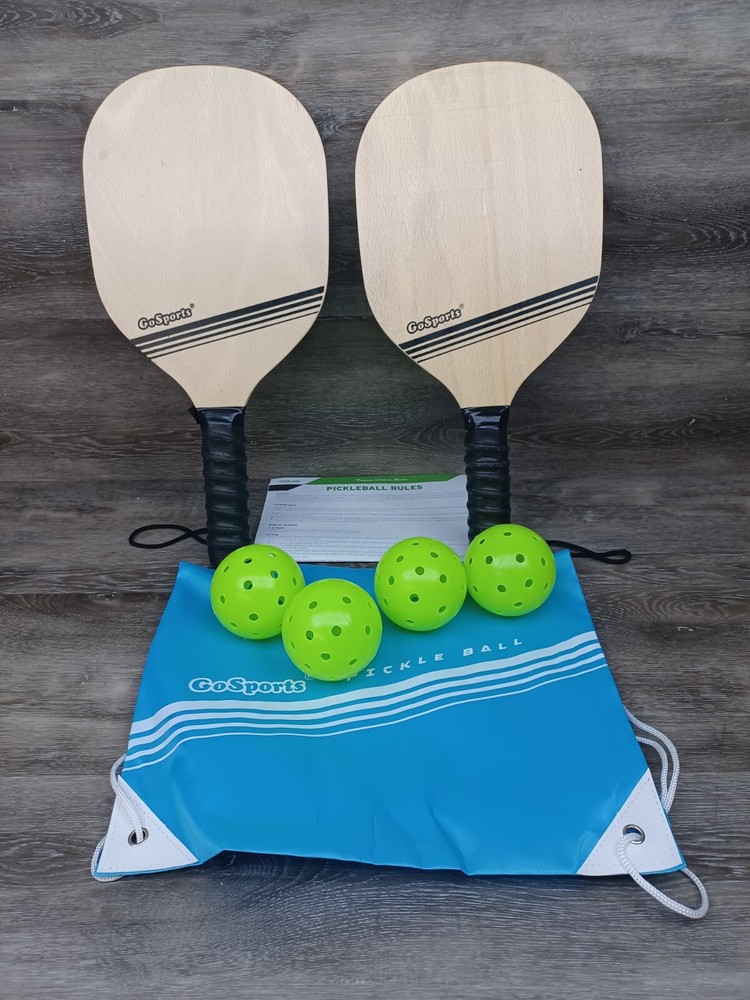 Wooden Pickleball Paddles Set of 2 with Premium Grip Wooden Pickleball Paddles Set of 2 with Premium Grip