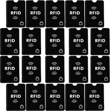Set of 20 RFID Blocking Sleeves Best Way to Protect Your Cards from Electronic T