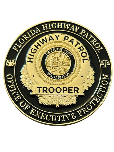Florida Highway Patrol Executive Protection Challenge Coin Governor Attorney Gen