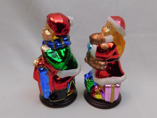 Thomas Pacconi Classics Christmas Hand Blown Glass Santa Claus 14" & Kids MIB - Picture 20 of 23