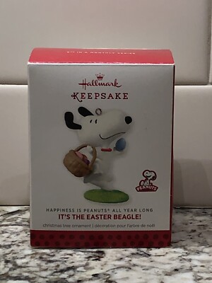 Hallmark Ornament Happiness is Peanuts All Year Long - It's the Easter Beagle!