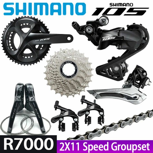 Shimano 105 R7000 2x11 Road Bike Groupset Crankset Shifter Derailleur