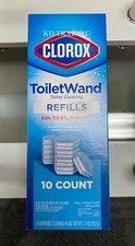 (10-Pack) CLOROX ~ Loaded Cleaning Scrubbing Pads ToiletWand REFILLS Made in USA