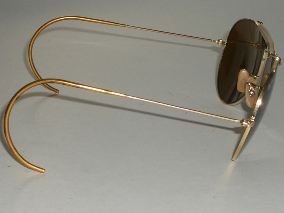 GAFAS DE SOL AVIADOR 58 MM VINTAGE B&L RAY BAN B15 ENVOLVENTES PARA CONDUCIR AL AIRE LIBRE Foto 3 de 4