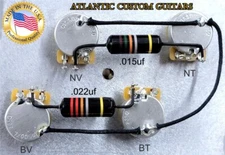 Les Paul Wiring Harness with Bumble Bees & 525k CTS custom Pots (long or Short)
