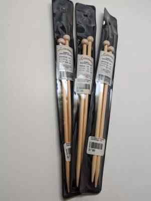 Set of The Collection Single Point Bamboo Premium Needles  - Size US 19 10'' Long
