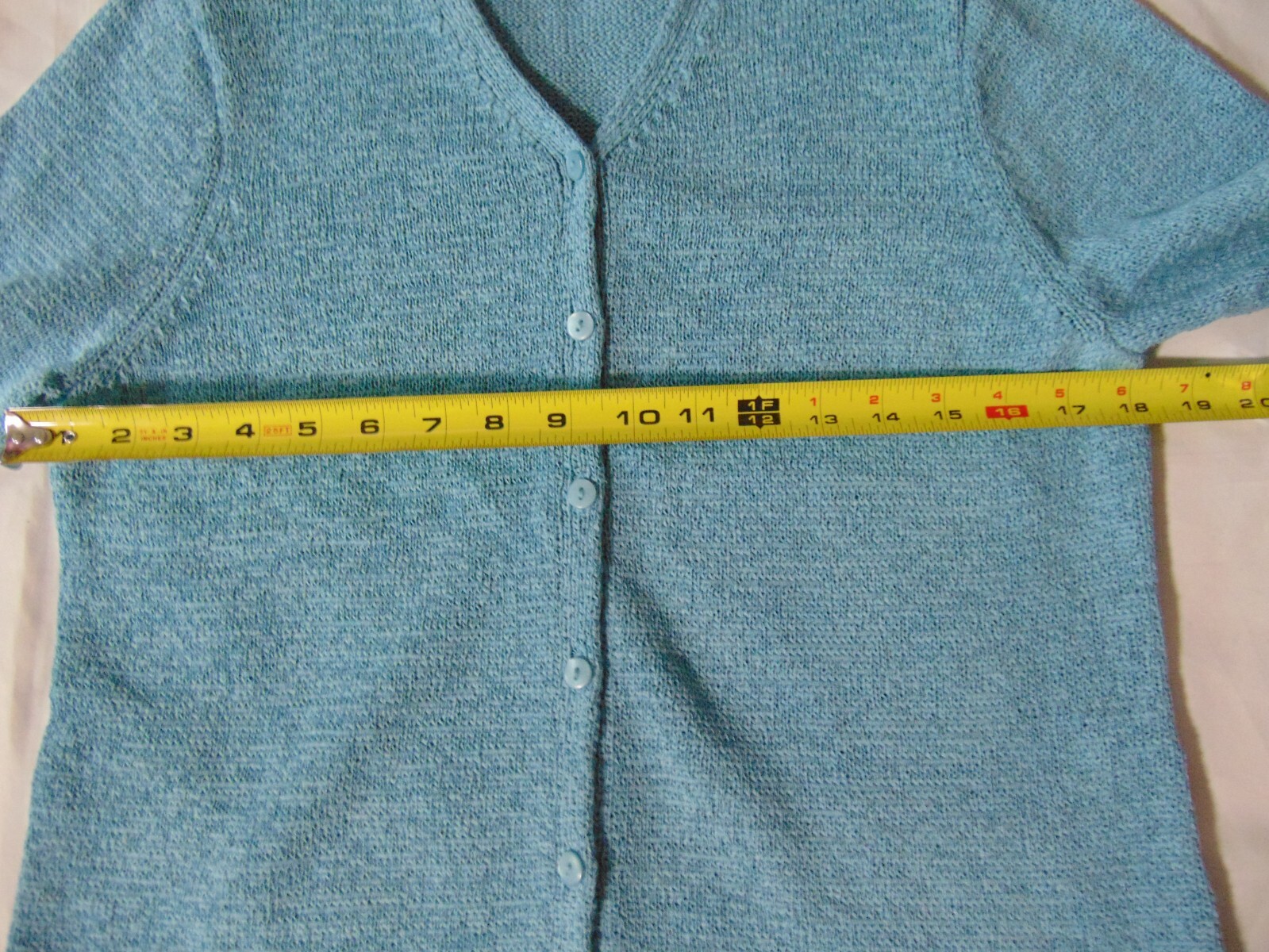 Pendleton aqua blue button down cardigan knit swe… - image 7