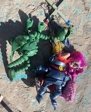 Marionettes Sir Dorric Knight, Princess, Dragon By Daniel Oates Bozart vtg