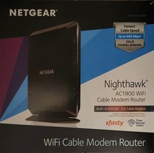 NETGEAR AC1900 960 Mbps 4 Port Gigabit Wireless Router C7000-100NAS 