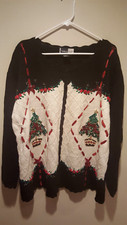 Vintage Clothing Ugly Christmas Sweater - Beldoch Popper - 3XL - Black