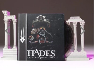 Hades Original Soundtrack by Darren Korb 4xLP Set Grey Smoke Swirl