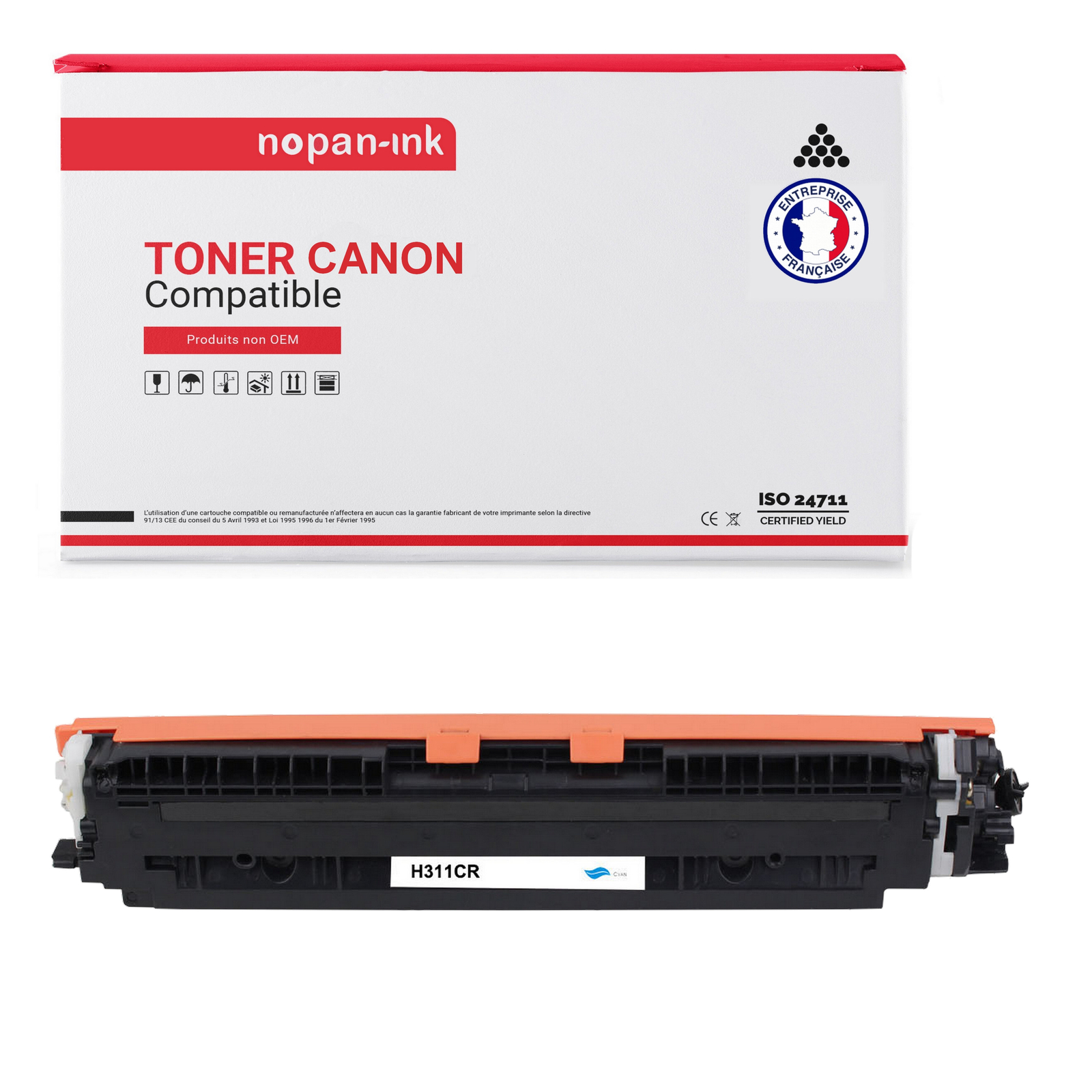 Toner EP729 C cyan compatible Canon pour des graphiques nets