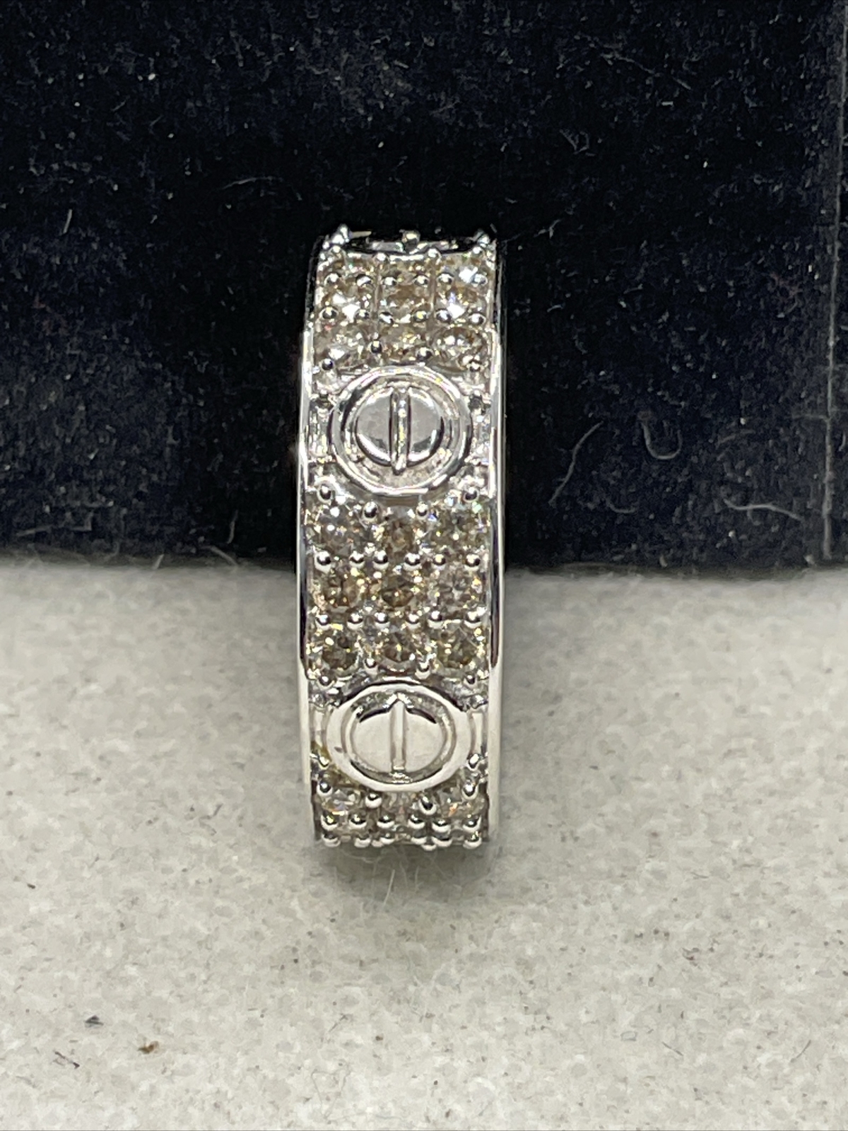 Solid 18K White Gold Diamond CUSTOMIZED Wedding S… - image 16