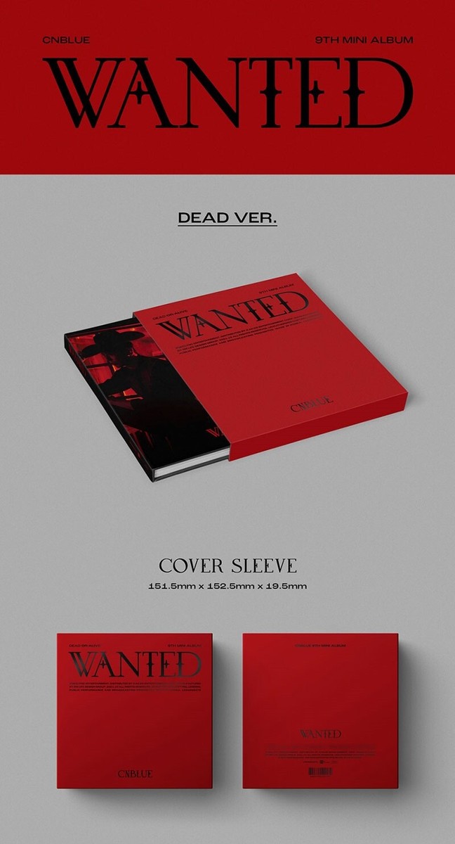 1P] CNBLUE - 9th Mini Album [WANTED] CD Disc KPop Boy band
