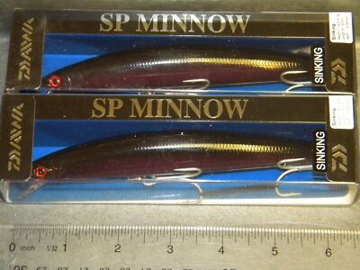 Daiwa Salt Pro Minnow Bullet Fast Sinking Lure - Black Purple Color (DSPMB15FS34)