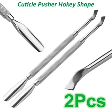 Nail Pusher Cuticle Remover Manicure Pedicure Stainless Steel Tool Nailcare