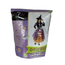 New Witch Costume Girls light up w/Hat Size Small