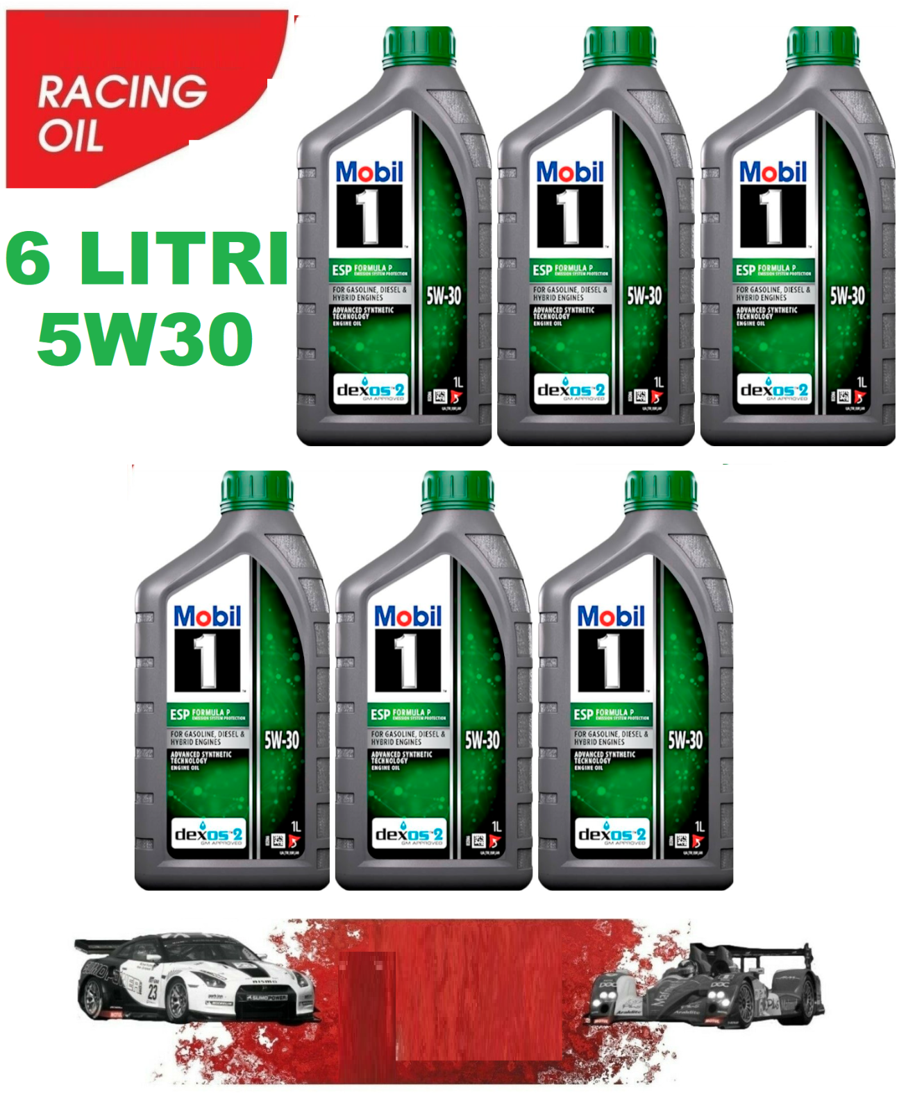Olio Motore MOBIL 5W30 ESP FPW 9.55535 03 B71 2290 B71 2297 229.31 229.51 229.52