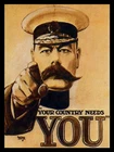 Your Country Needs You, Retro metal Aluminium Sign vintage / man cave