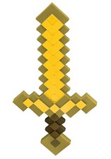 Kids Minecraft Gold Sword Halloween Costume Hand Held Prop C453