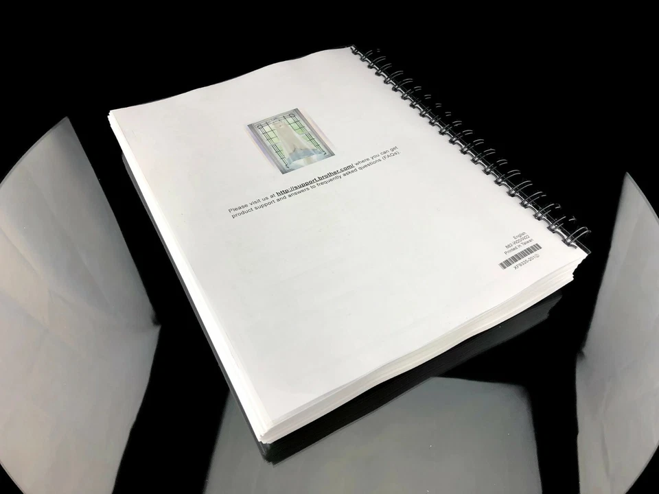 Brother Dream Machine 2 DM2 V8550D Instrucciones Bobina Encuadernado Color Reimpresión Foto 3 de 4