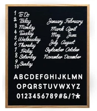 Large Felt Letter Board 24X30In – Changeable Letter Board for Home & Cute Office