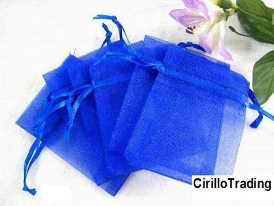 10 Sacchetti In Organza Per Gioielli - 7x9 Cm, Con Coulisse, Per Regali, Feste E Bomboniere