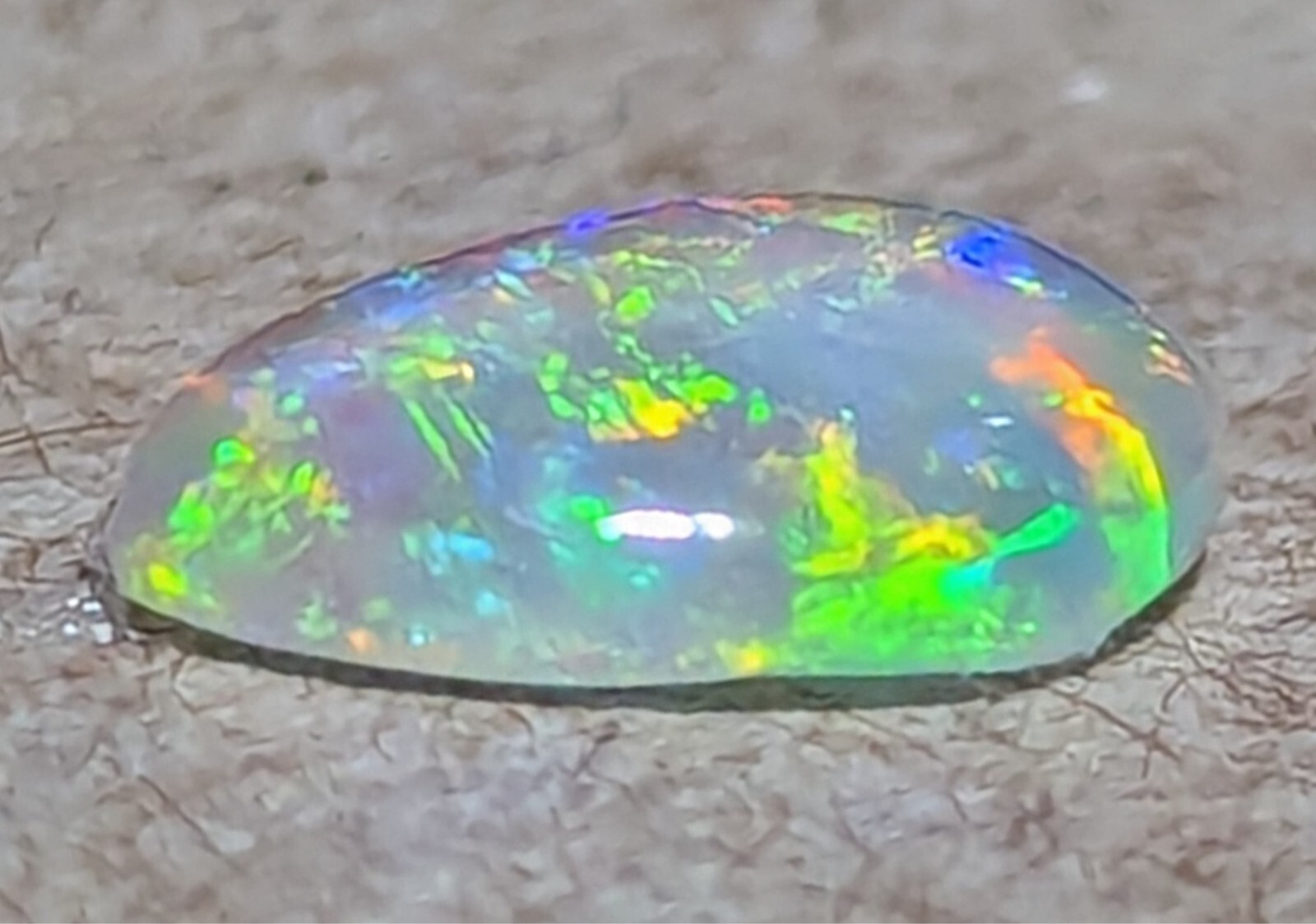 Top Gem 0.47ct Crystal Opal Multicolor Pear Coober Pedy AU | eBay