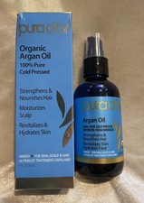 PURA D'OR Organic Argan Oil Strengthens Nourish Hair Moisturize Scalp 4 fl oz