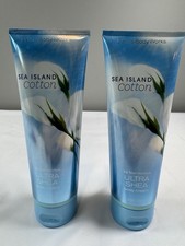 Bath  Body Works SEA ISLAND COTTON Body Cream Ultra Shea 8oz NEW QTY 2 