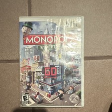 Monopoly Streets (Nintendo Wii, EA, Board Game, 2011) Manual Included, NTSC E