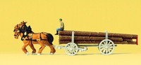 Preiser 79477 Langholzwagen, Fertigmodell 1:160 / Spur N