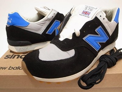 New Balance M576TNF Color Black Grey Blue Made in England Sneaker Men Us11