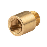 "Messing Gewinde-Fitting HahnverläNgerung Ig/Ag 3/8\" (Dn 10) LäNge 20 Mm - Schwer"