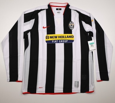 Juventus 07/08 Home NikeFIT Long Sleeve Soccer Jersey Men's XL