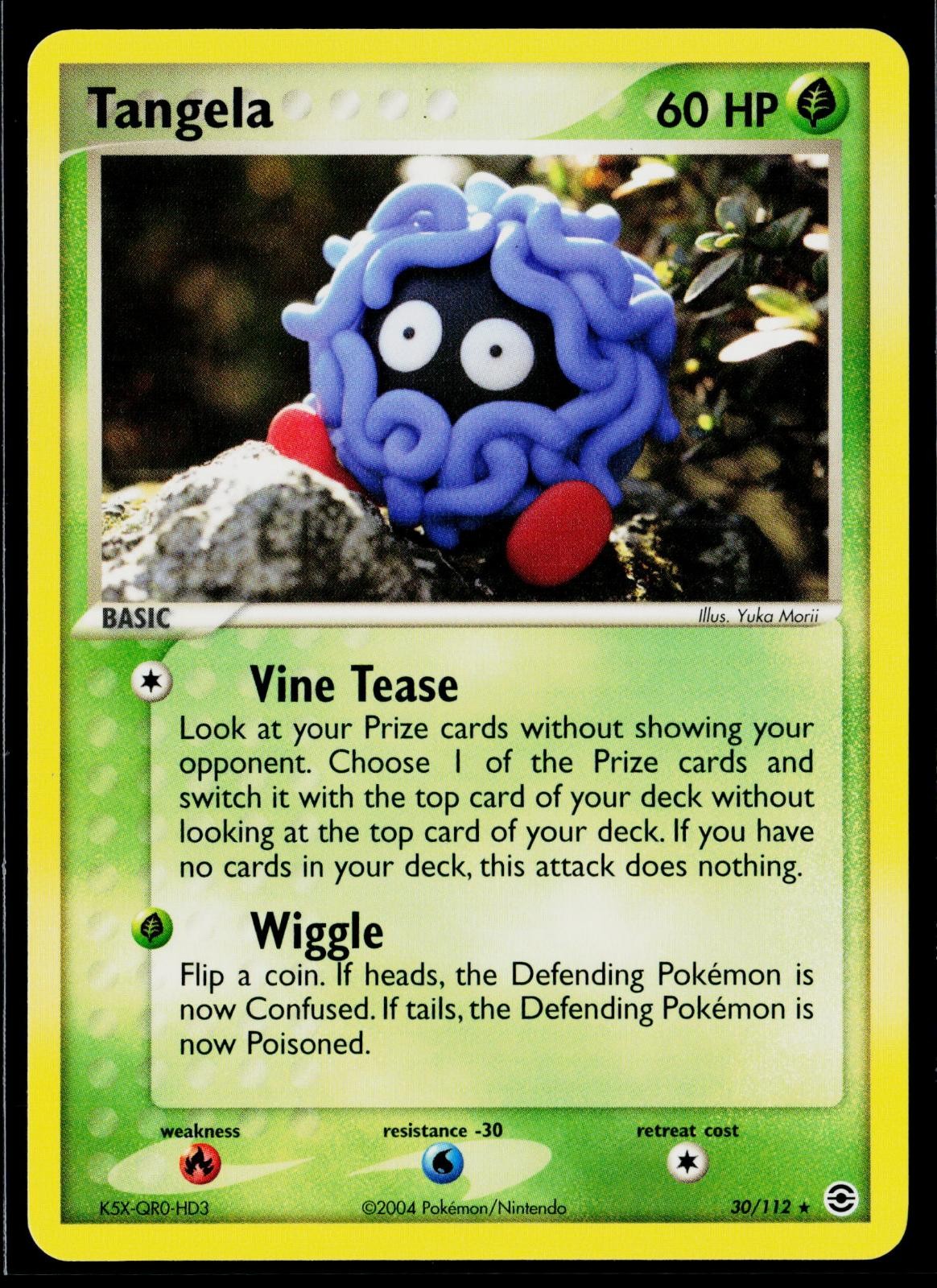 Tangela 30/112 Rare FireRed & LeafGreen Pokemon NM (Yuka Morri)