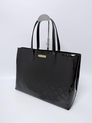 Louis Vuitton Wilshire Vernis MM Amarante Tote Bag Shoulder Handbag JA791LV