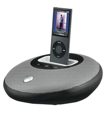iHome iH170 Portable Speaker Dock for iPod 30-Pin Connector Battery/AC Tested