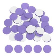 50 Pcs Adhesive Felt Circles, 9/16" Round Non-Woven Felt Stickers, Light Purple
