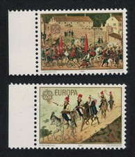 Yugoslavia Europa Paintings by Nikola Arsenovic 2v Margins 1981 MNH