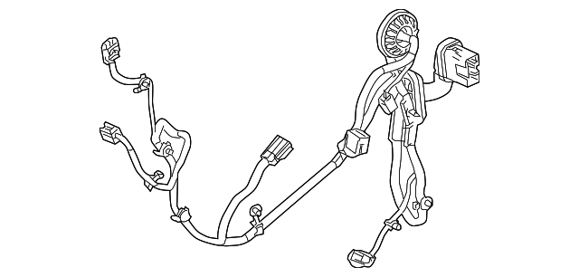 Genuine GM Rear Driver Side Door Wiring Harness Part 85120615