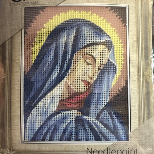 Collection D Art Printed needlepoint tapestry   20x25 Cm  Kit Floss Needle