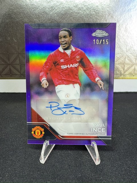 2024-25 Topps Chrome Manchester United Deluxe Paul Ince Auto /15 Man United