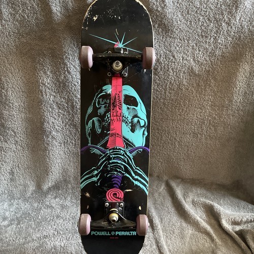 Powell Peralta Skateboard 2012 Skull and Sword Black Mini Logo Trucks