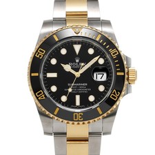 Rolex ROLEX Submariner date 116613LN black WATCH 724662