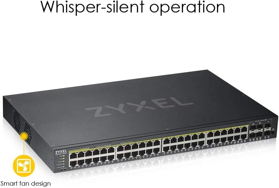 Zyxel Nebula Gigabit Ethernet Smart-Managed PoE+ Switch mit 48 Ports   einem Bud - Image 4 of 4