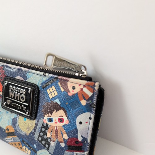 Doctor Who Chibi Loungefly Wallet Coin Purse RARE - Picture 3 of 10
